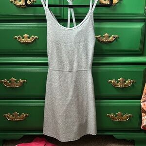 Old Navy Gray Sleeveless Sheath Mini Dress